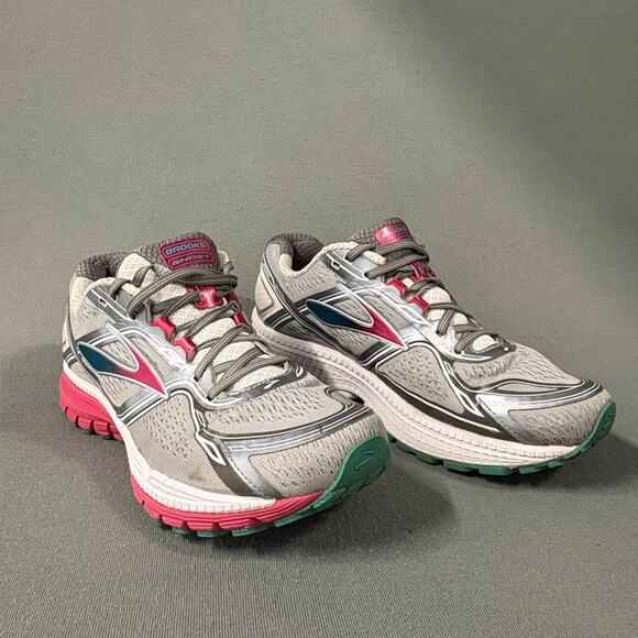 Brooks Sneakers Ghost 8 8th Edition Sz 11 Gray‎ Pink Silver 1201931B073 Athletic - Picture 1 of 15